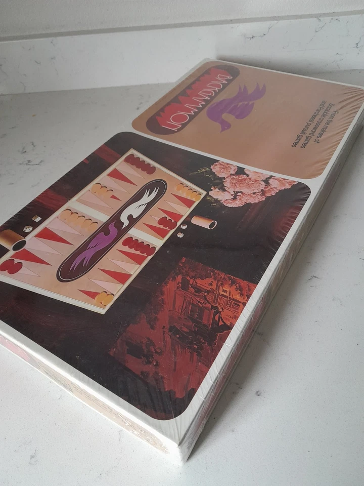 Vintage NOS 1975 Backgammon Board Game Selchow & Righter New Factory SEALED - Image 4 of 4