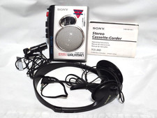 Sony Walkman TCS-30D Stereo Cassette Recorder Player  headphones  ext. mic EUC