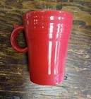 Fiesta Scarlet Latte Coffee Mug Large Ring Handle Thumb Rest Homer Laughlin USA