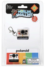 Polaroid World s Smallest Land Camera Keychain, Detachable Keyring, Black/White