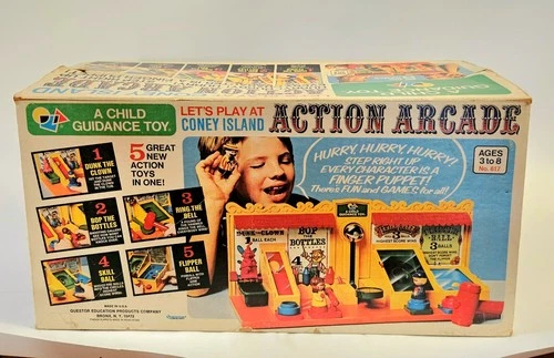 VINTAGE CHILD GUIDANCE LITTLE PEOPLE CONEY ISLAND ACTION ARCADE GAME