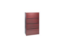 HON 10516NN 10500 Series Four-Drawer Lateral File, 36w x 20d x 59-1/8h, Mahogany