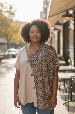 Women's 5X Button Up Shirt 54 Inch Chest