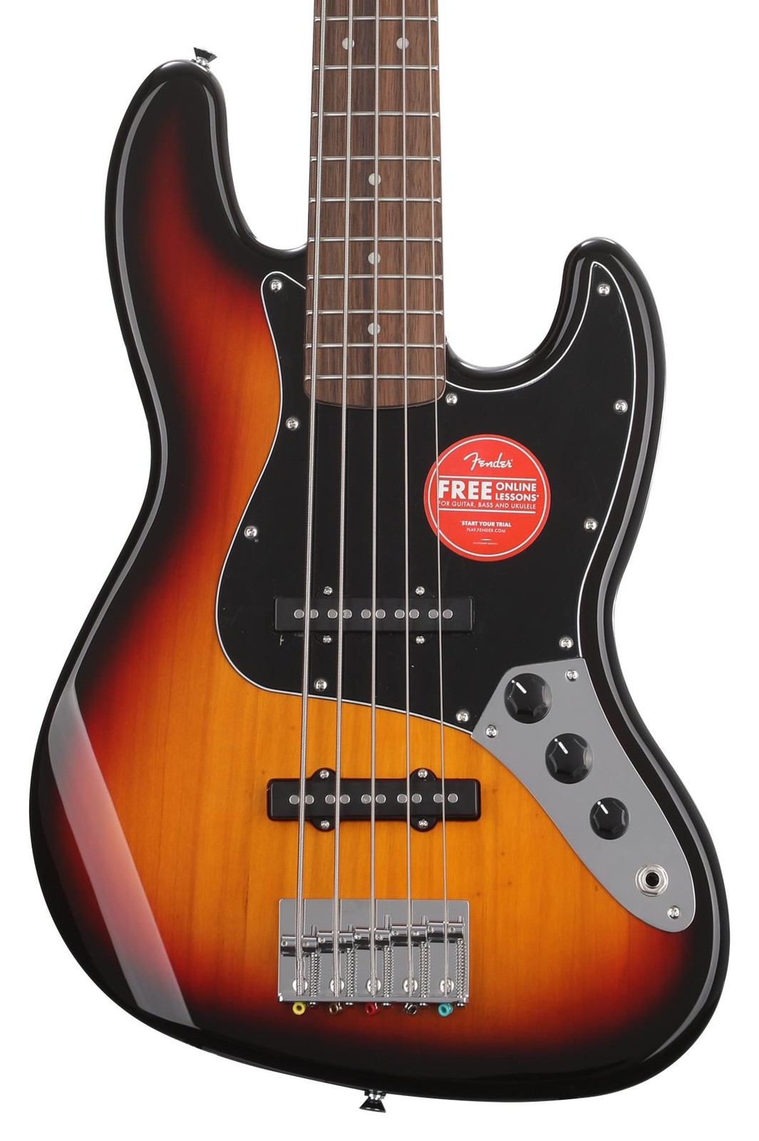 Squier Affinity Series Jazz Bass V - трехцветный Sunburst с накладкой из лаврового листа 60590₽