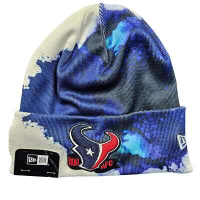 Houston Texans Beanie New Era Ink Cap NFL Blue White