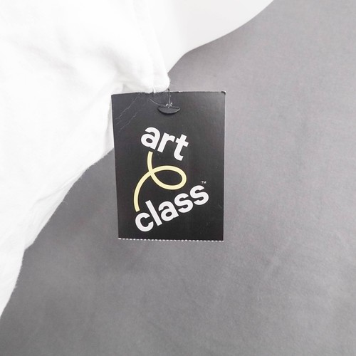 Art Class Girls Youth Polo Shirt XL White Minimal Schoolgirl Preppy Layer NEW - Picture 2 of 11