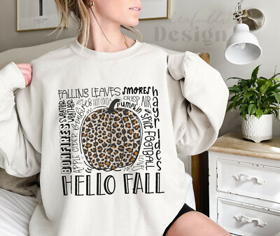 Autumn Sweatshirt, pumpkin Sweats | eBay
