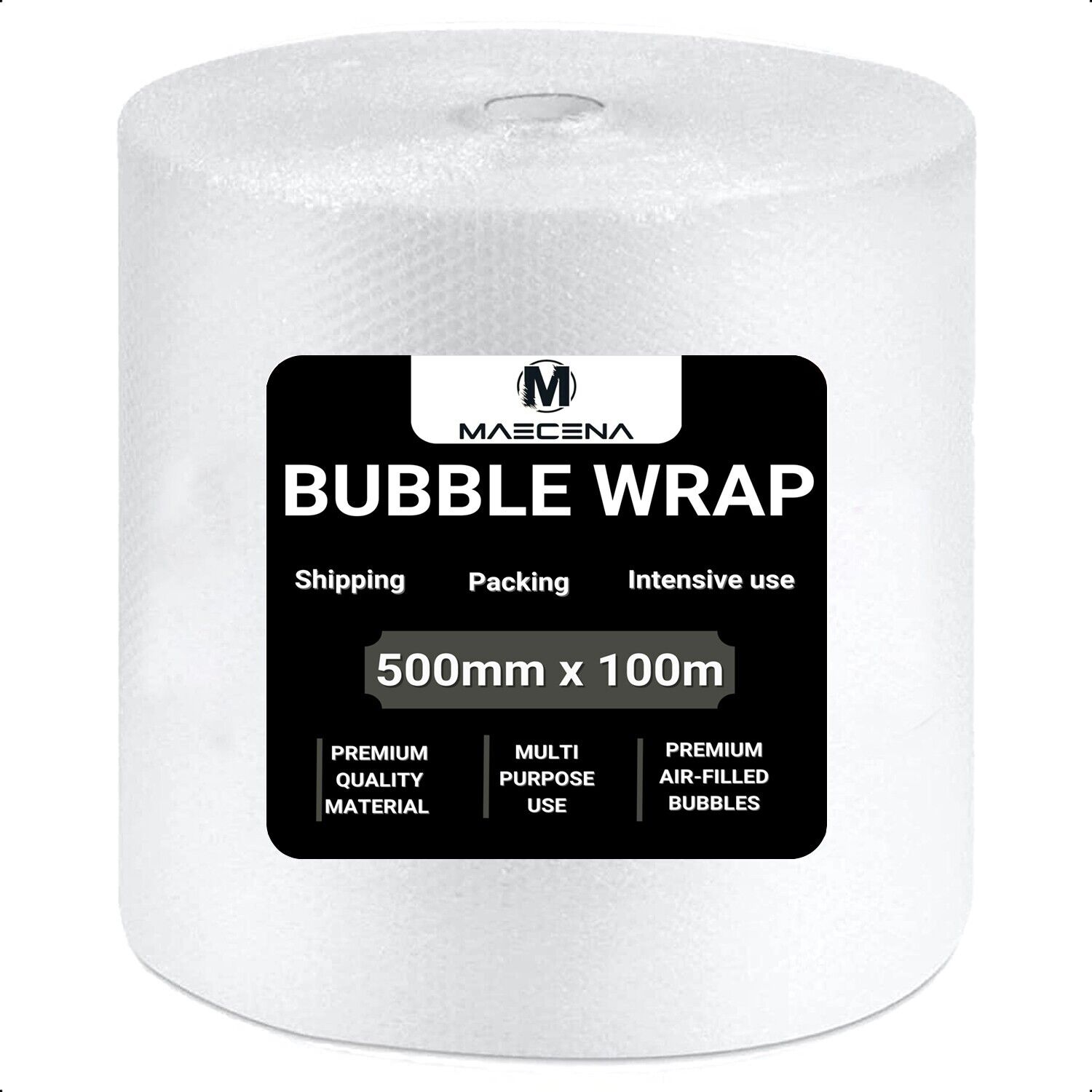 100 METRE ROLL OF NEW AND HIGH QUALITY BUBBLE WRAP 500mm x 100m / STRONG