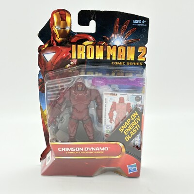 Iron Man 2 Comic Series #25 Crimson Dynamo 4'' Action Figure Marvel 2010 New