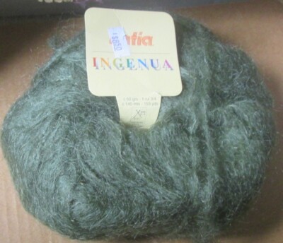 1 Skein Color 13 MOHAIR Blend Fuzzy Yarn Katia INGENUA 78% Mohair 50 g 153 yds