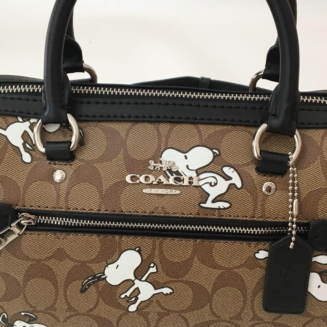 C4118 新作 COACH ボストンバッグ COACH PEANUTS コーチ ミニボストンバッグ C4118 スヌーピー