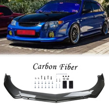 For Mazda Protege Front Bumper Lip Spoiler Splitter Carbon Fiber Look Body Kit