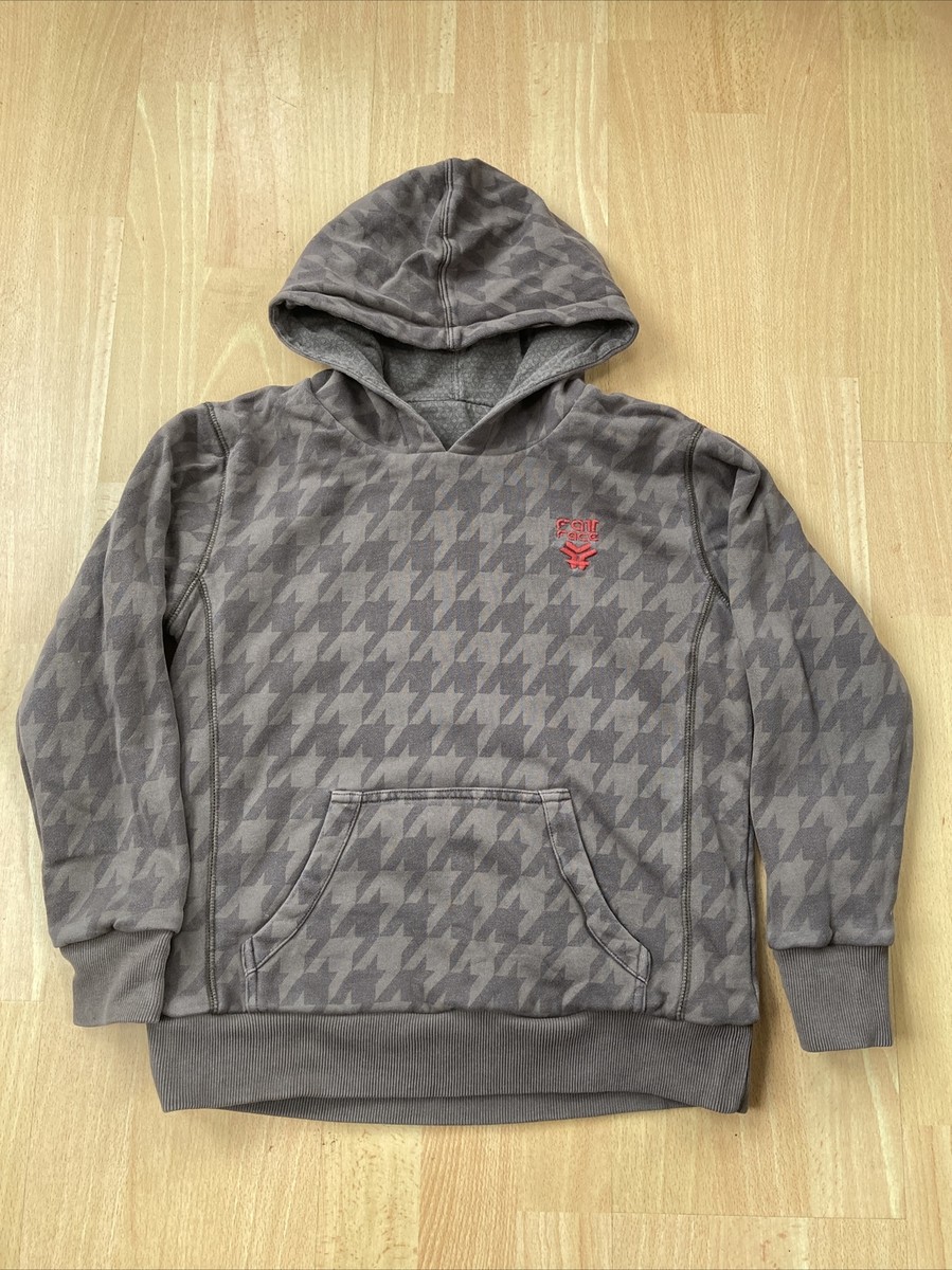 Kids Fat Face Hoodie Small Approx 8-10yrs Brown/Root Reversible