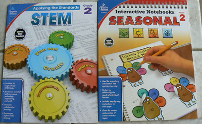 Carson Dellosa STEM & SEASONAL gr.2/2nd Workbooks 104853 &105015