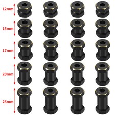 12mm to 25mm Brass Wheel Hex Hub Adapter Extension for RC Car SCX10 90046 D90