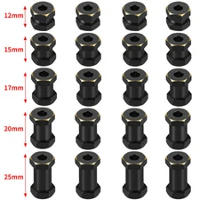 12mm to 25mm Brass Wheel Hex Hub Adapter Extension for RC Car SCX10 90046 D90