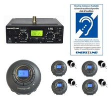 Enersound 4-Person Assistive Listening System with ADA Plaque (3-Year Warranty)