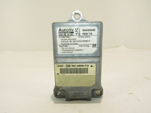 PEUGEOT 206 2001 Airbagsteuergerät 9643400480 airbag computer module ecu