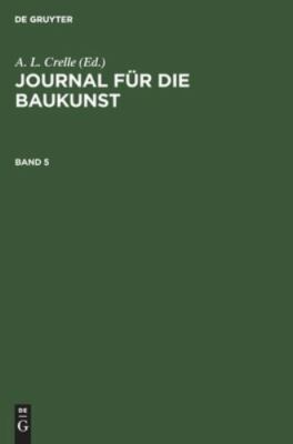 Journal für die Baukunst by No Contributor, No Contributor, Brand New, Free P...