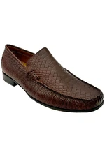Donald Pliner Men's Dean Multi Snake Print Loafers Cognac
