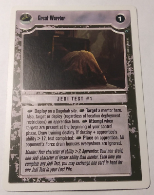 1997 Star Wars Customizable Card Game: Dagobah Expansion Set Great