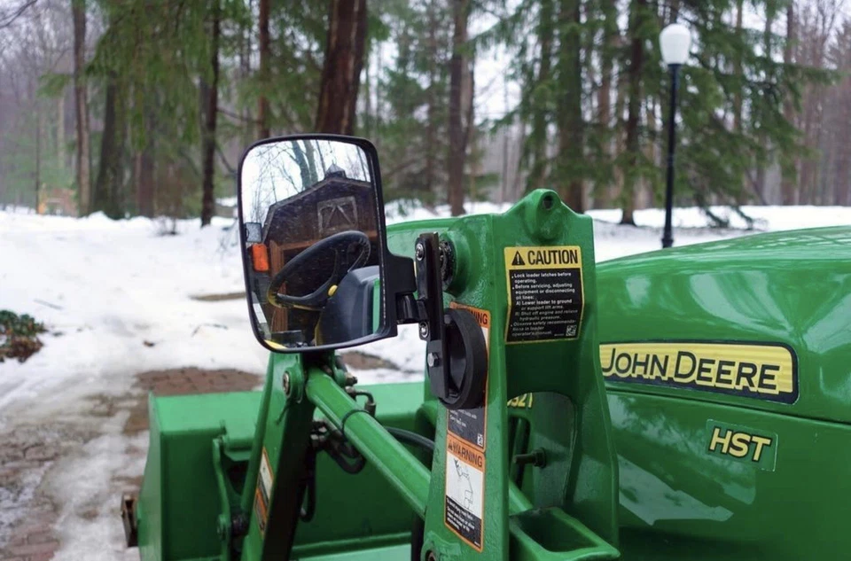 2-MAGNETIC TRACTOR MIRRORS SIDE VIEW KUBOTA B JOHN DEERE SKID STEER 300lb HOLD - Image 3 of 4