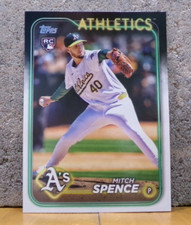 BASEBALL CARD TOPPS UPDATE SERIES 2024 OAKLAND ATHLETICS MITCH SPENCE ROOKIE