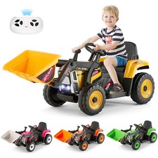 Yellow/Orange/Green Electric 12V Kids Ride On Excavator Truck Digger with Remote