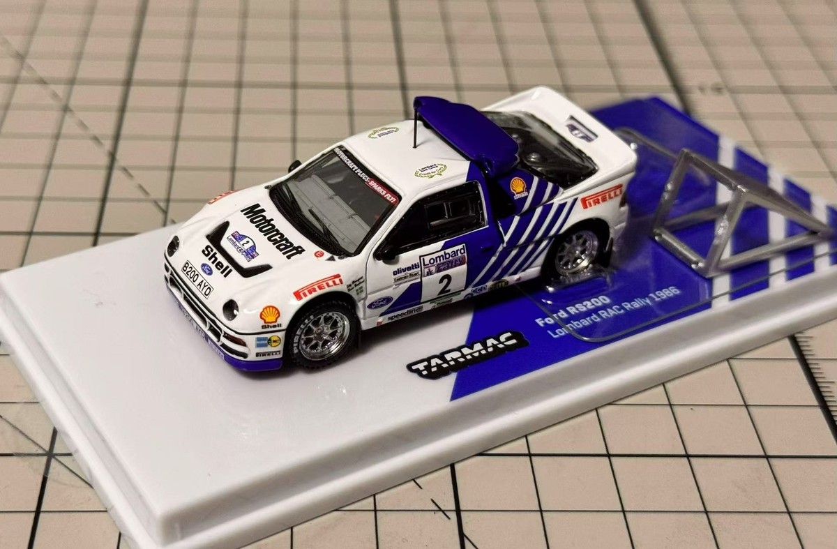 1/64 Tarmac Works Ford RS200 Lombard RAC Rally 1986 Brand new | eBay