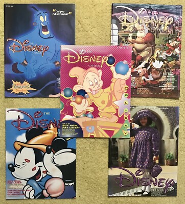 THE DISNEY CATALOG 5 issues 1993-1994 Holiday Shopping Mickey Dopey Genie