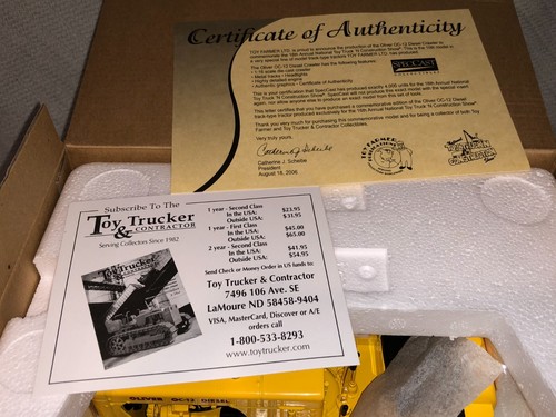 Brand New Oliver OC 12 Diesel Crawler 1/16 Diecast Replica Collectible Spec Cast - Picture 8 of 15