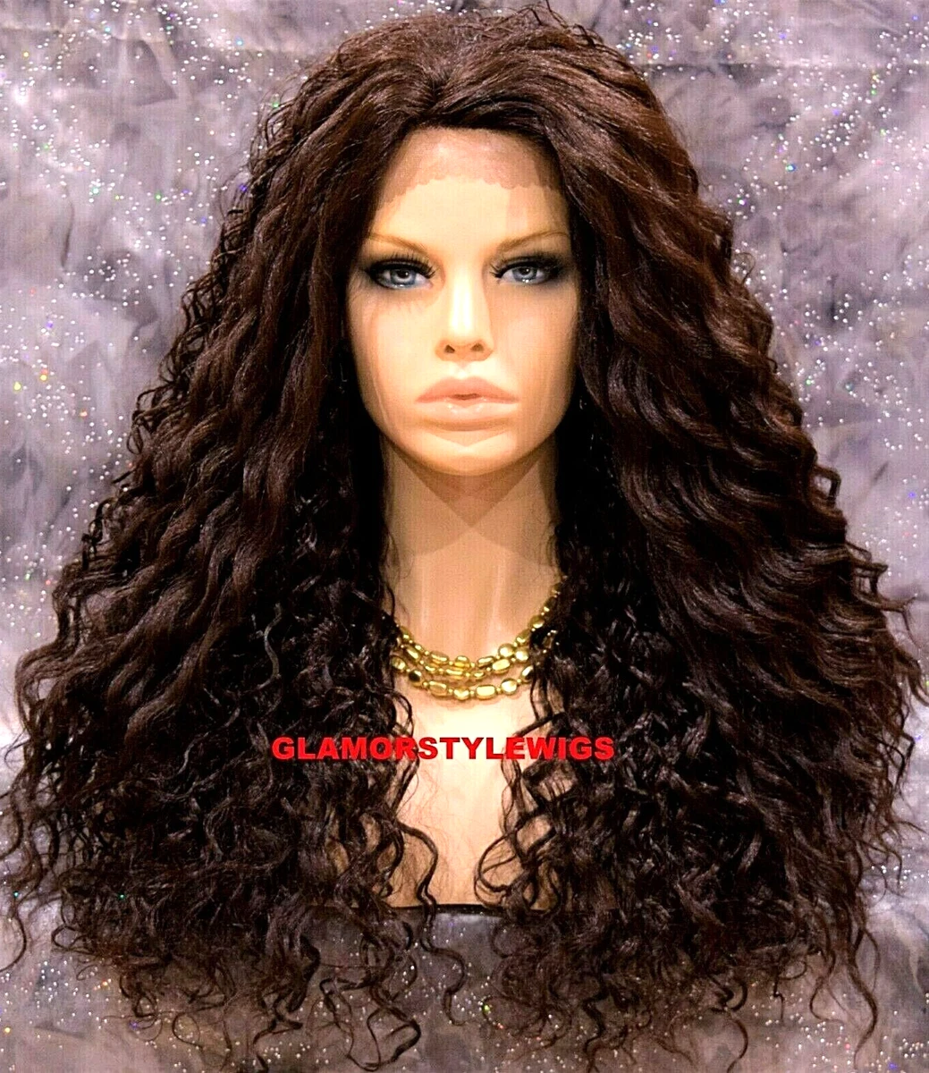 Medium Brown Spiral Curls Wigs for sale | eBay display picture 1