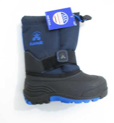 Bacon Cooker Kamik Kids' Snowfall Winter Boots, Size 5, Navy