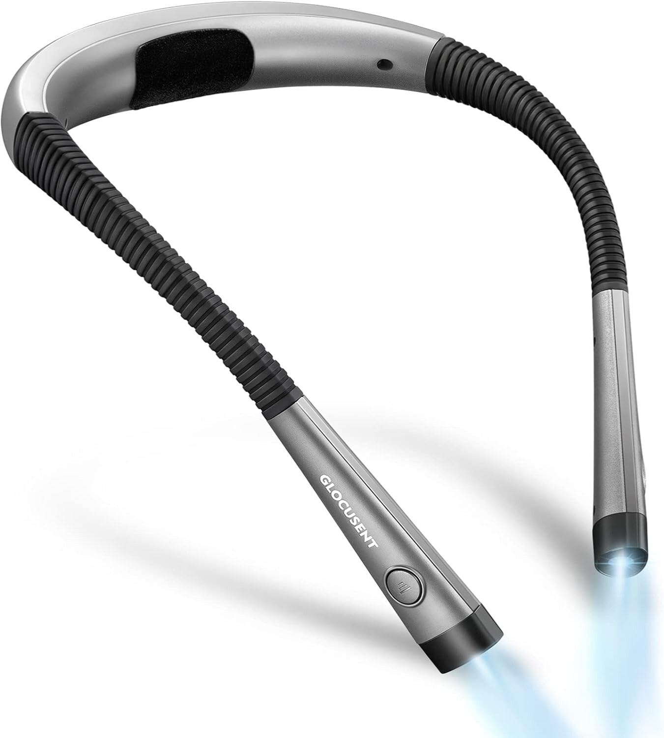Lampe de lecture de cou rechargeable Glocusent avec 3 couleurs de lumière pour lire au lit