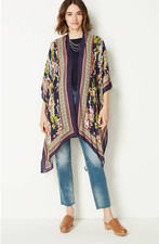 J.Jill  NEW Gorgeous Paisley-Print Ruana  NWT 2H1 