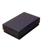 BLACK CARDBOARD GIFT BOXES, THIN FOR CHEAP POSTAGE, 5 SIZES. GIFT BOX FROM £0.62
