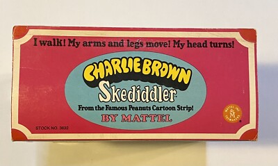 1968 Mattel - Charlie Brown Skediddler - NIB New - Peanuts Cartoon