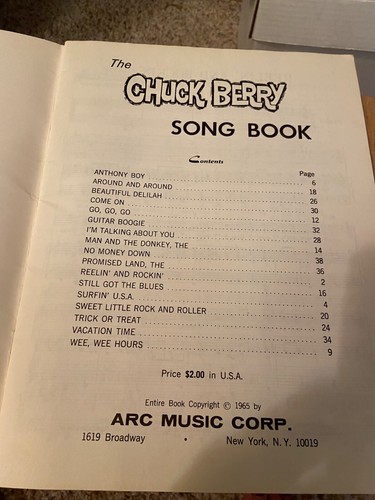 chuck berry song book - Foto 5 di 8