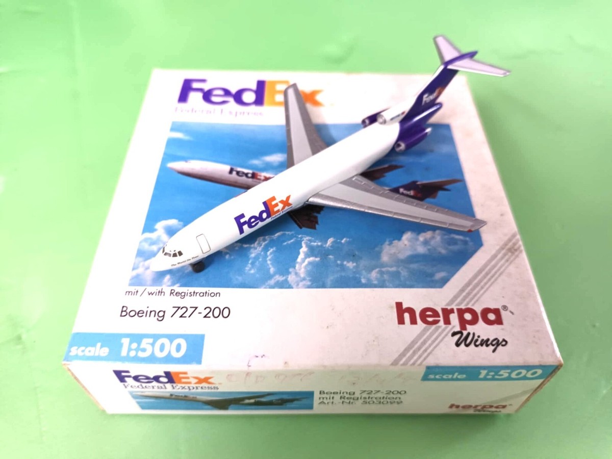 Herpa Wings 1:500 503099 FedEx Federal Express Boeing 727-200