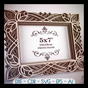 Download Multilayer Vector Laser Cutting 3d Photo Frame S013 Ebay
