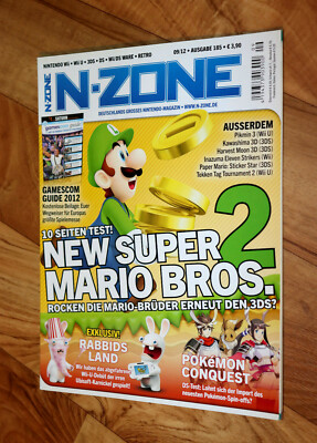 Nintendo N-Zone Magazin 2012 New Super Mario Bros. 2 Paper Mario Sticker Star 