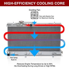 Aluminum Radiator CU2331 Aluminum Radiator For 2003-2006 Subaru