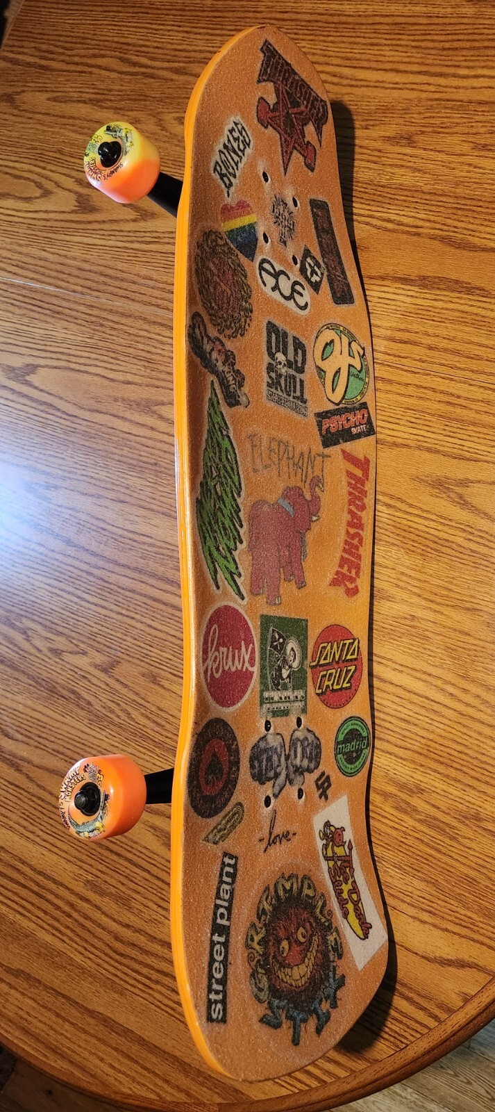 Dogtown Jay Adams "Rat Face" Skateboard w/Clear Grip Over Stickers, Snot Wheels