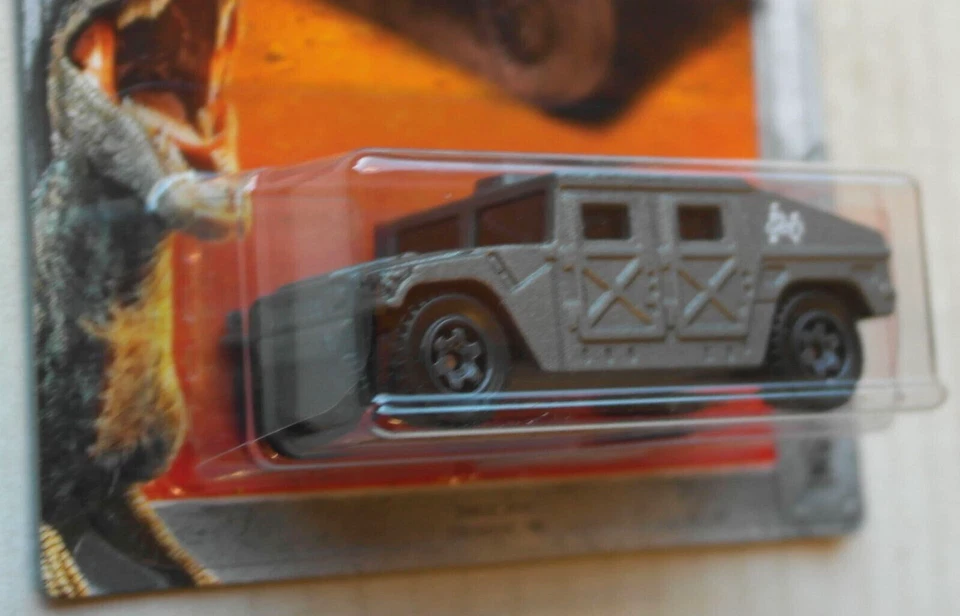 Matchbox Hummer H1 Humvee dunkelgrau InGen Jurassic World Neu/OVP MBX HMMWV GM - Bild 3 von 4