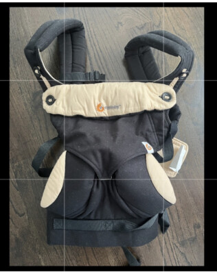 ERGObaby Four Position 360 Ergo Baby Carrier Black/Camel