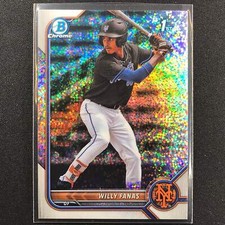 2022 Bowman Chrome Willy Fanas 1st Bowman Prospect Speckle Refractor /299