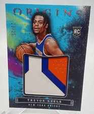 2022-23 Panini Origins #JJ-TKK Trevor Keels Rookie Jumbo Jerseys Turquoise #/25