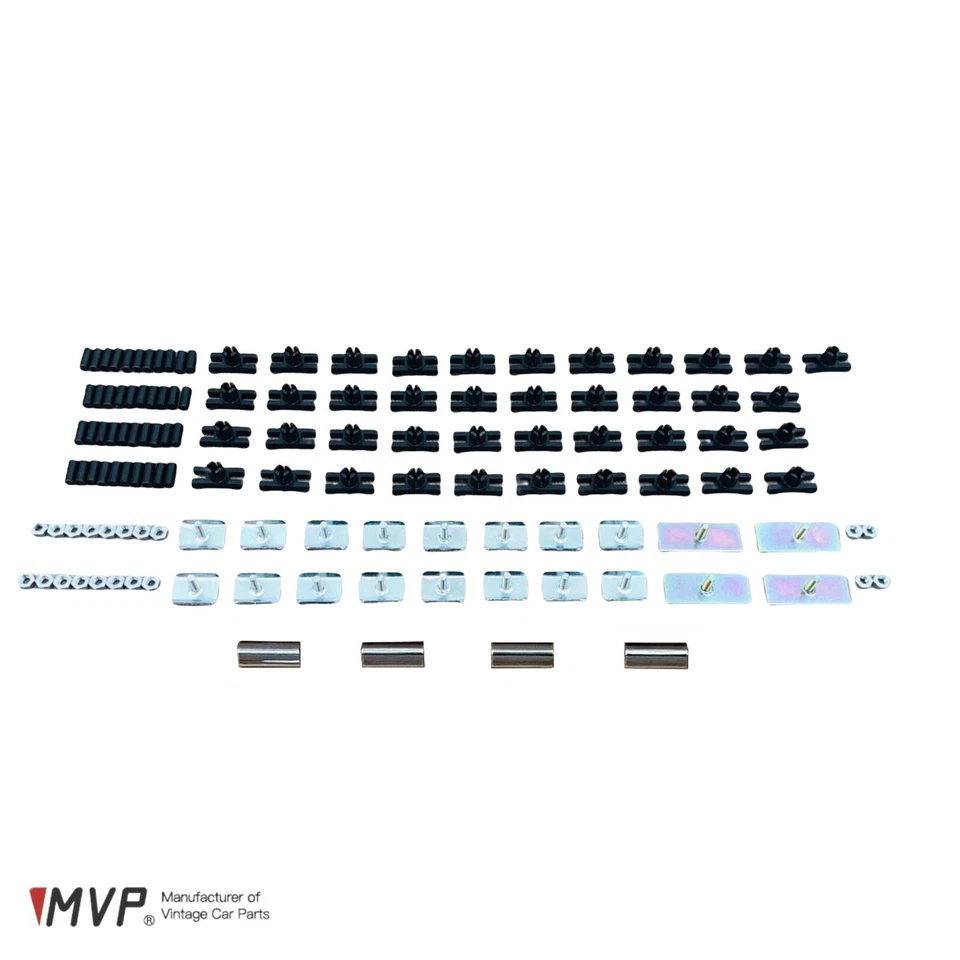 MVP BMW 2002 Chrome Belt Trims ASSY (10PCS Trims + Complete Hardware), Brand New - Image 4 of 4
