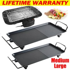 Electric Teppanyaki Grill Table Hot Plate Non-stick Plate BBQ Griddle Indoor