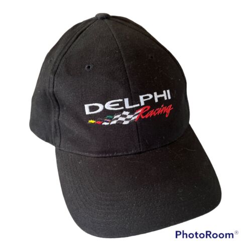 Delphi Racing Strapback Hat Black Cap Speedway Nascar Shumsky